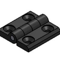 LIMA-HZC30X30-8 ZINC HINGE C W SCREW(BLACK)