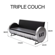 Industrial Style Bar Counter - Triple Couch