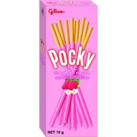 POCKY Strawberry 19gm pack ( 10 packs per carton )