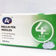 AC Jarum Insulin 4mm 100pcs box Insulin Pen Needles 4mm 100pcs box