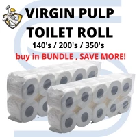 2ply ECONOMICAL TOILET ROLL (350's x 10rolls x 6 packs bundle)
