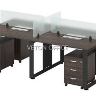 4 pax Executive table comes with partition
