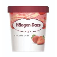Haagen-Dazs Strawberry Ice Cream 473ml Pint (8 pints per carton) Imported from France