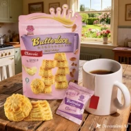 Butterlace Butter Cookies 120g