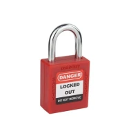 LOTO padlocks 25mm steel short shackle