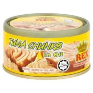 REX TUNA CHUNK IN OIL (1CTN X 48UNIT X 185GM)