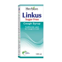 Herbion Linkus Sugar-Free Cough Syrup for Cold and Cough Relief (120ml)