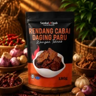 SAMBAL OPAH - TRAVEL PACK - RENDANG CABAI DAGING PARU WARISAN TOKNAB 180gram