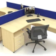 2 pax Executive table comes with partition