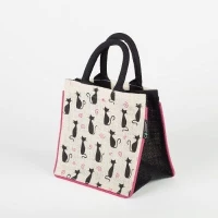 # AB 45 - TOSSA Jute Gift Bag Cats print (100 gm. Per Unit)
