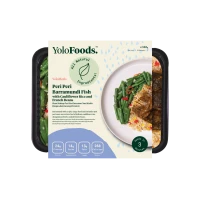 Peri Peri Barramundi Fish with Cauliflower Rice and French Beans - REGULAR (340 G)