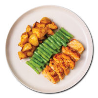 Herb Chicken with Roasted Potatoes, French Beans and Harissa Sauce - REGULAR (340 G)