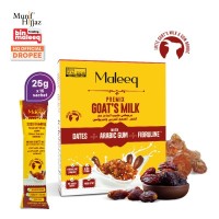 Maleeq Susu Kambing Pracampuran Kurma & Arabic Gum Kotak (25 g x 15 Sachets)