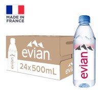 Evian Natural Mineral Water (PET) 500 ml x 24