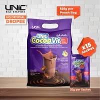 UNIC COCOA VIT DENGAN MULTIVITAMIN & ARABIC GUM POUCH BAG (35G X 15 SACHETS)