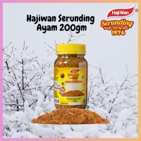 HajiWan Serunding Ayam - Chicken Floss 200g x 12 Bottles