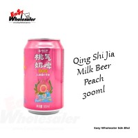 Qing Shi Jia Milk Beer Peach  300ml