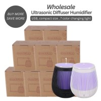 Air Humidifier Aroma Diffuser Aromatherapy LED Humidifier USB Essential Oil Diffuser Stripy 100ml