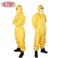 Tychem C Dupont Tychem 2000 Coverall Tychem C Disposable Coverall Yellow mercury protection @ Bomba Suit